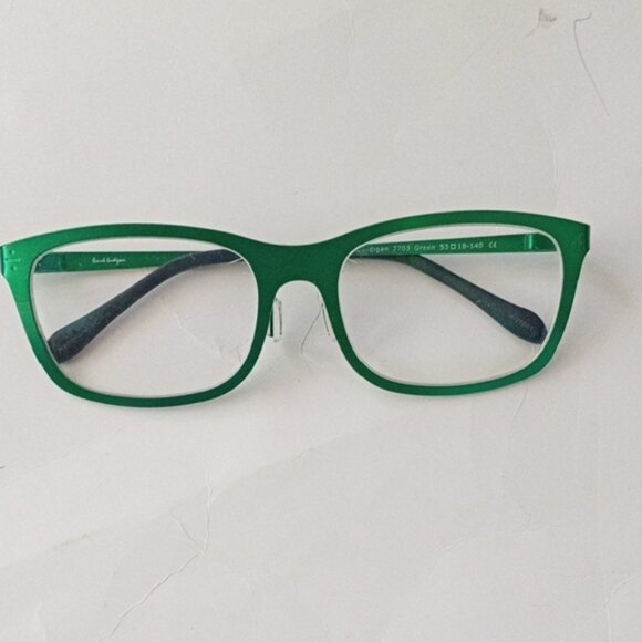 Derek Cardigan Green Metallic Prescription Glasses 55-18-140 & Bonus Black Case - Picture 1 of 13